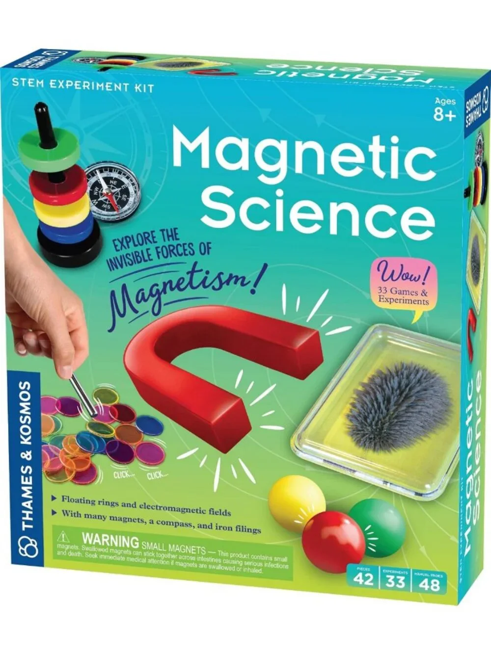 Magnetic Science Kit for Kids | 33 STEM Experiments | Learn Earth’s Magnetic